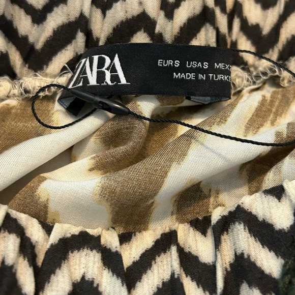 Zara Women's Brown Patterned Maxi Skirt - Picture 8 of 9